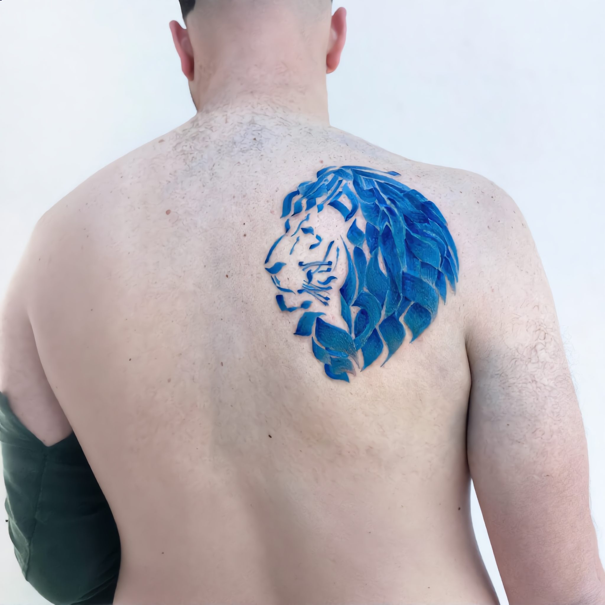 After: the cover-up complete